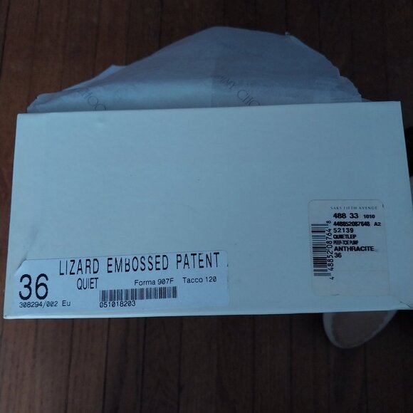 Jimmy choo lizard embossed patent pumps - Picture 3 of 8